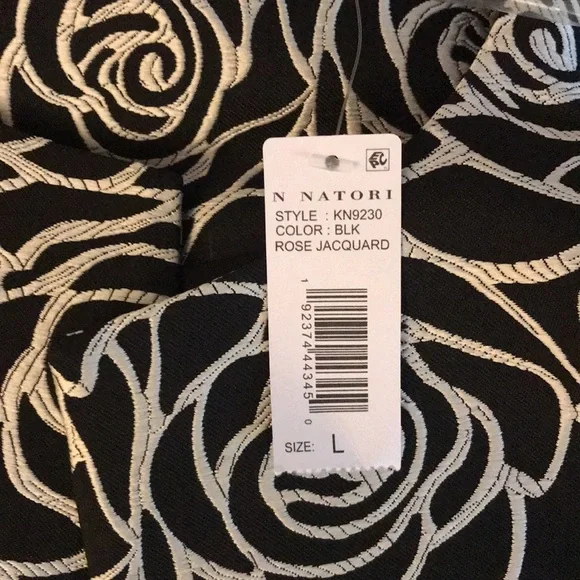 Natori Rose Jacquard Jacket Cropped 3/4 Sleeve M and L NWT - Picture 7 of 9